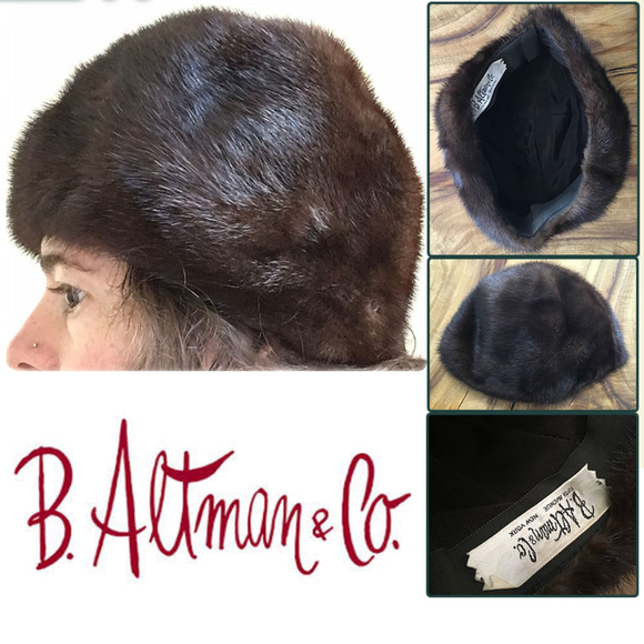 Vintage B. Altman & Company Fifth Avenue Fur Hat - Picture 1 of 1
